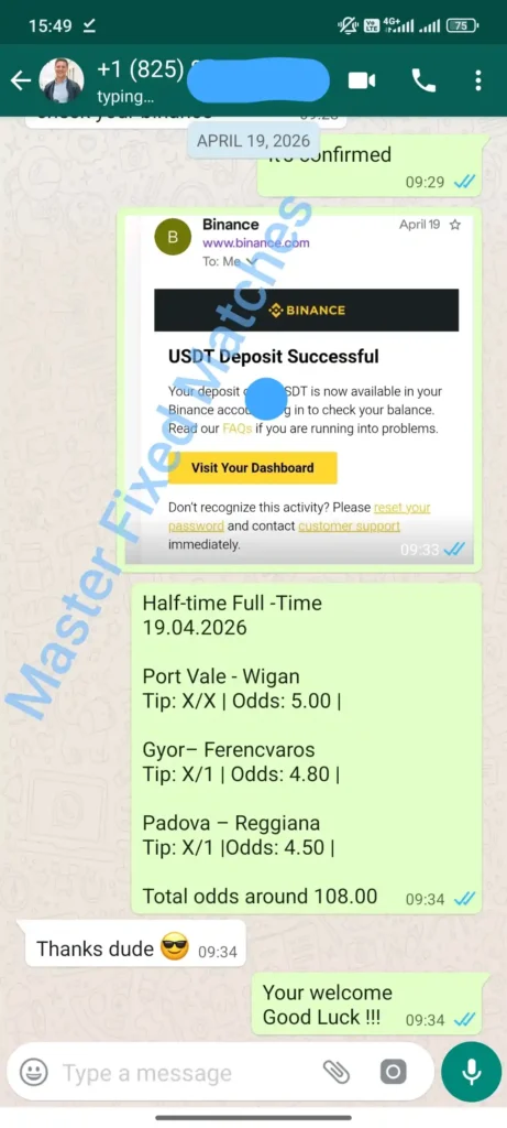 Verified sure fixed matches 19.04.2026 Today Master Fixed Matches 