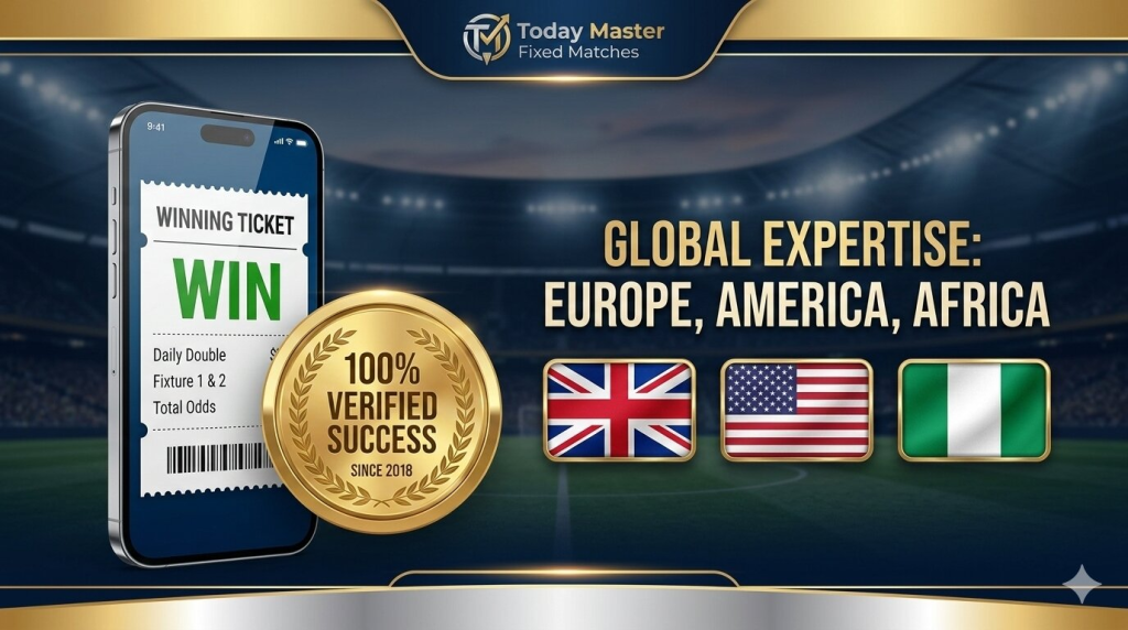 Today Master Fixed Matches: Professional soccer predictions for English Premier League, USA MLS, and European leagues.