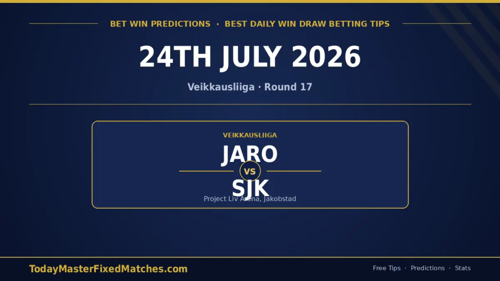 Bet Win Predictions — Jaro vs SJK Veikkausliiga preview