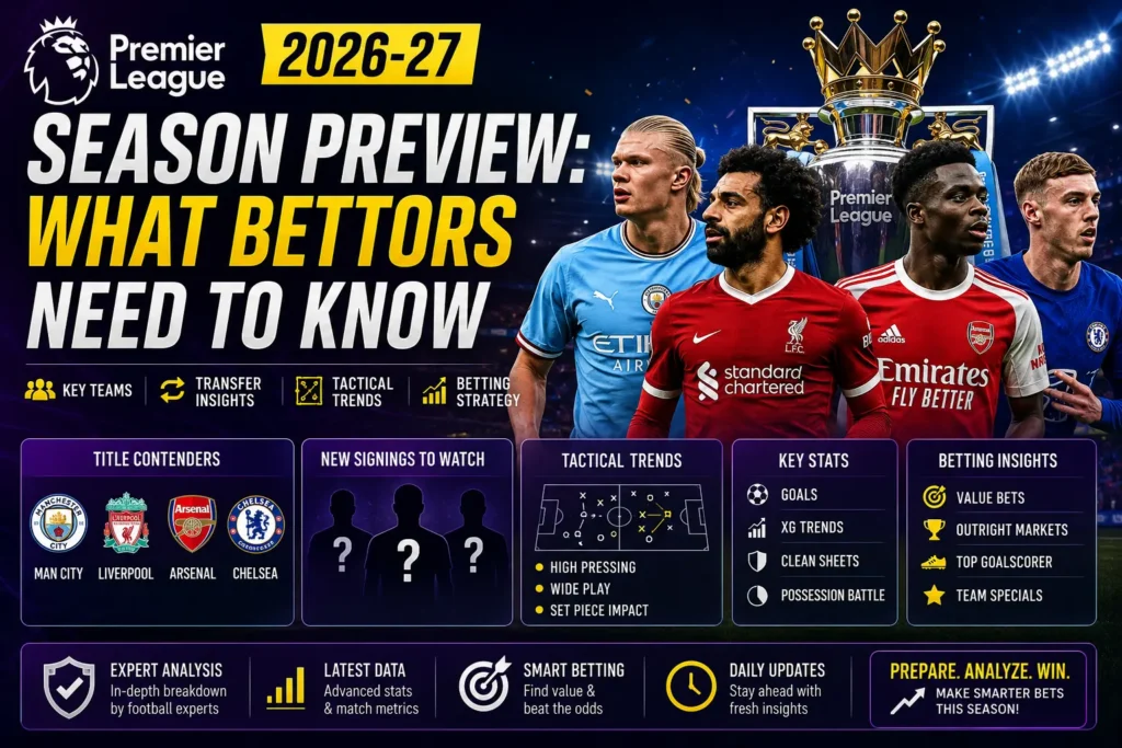 Premier League 2026-27 season preview - title contenders, key stats and betting insights
